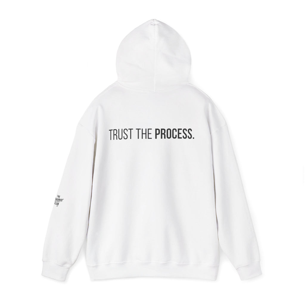 The ABUNDANCE Club AU - GYM VIBES Collection – Snow-  “TRUST THE PROCESS” Unisex Hoodie