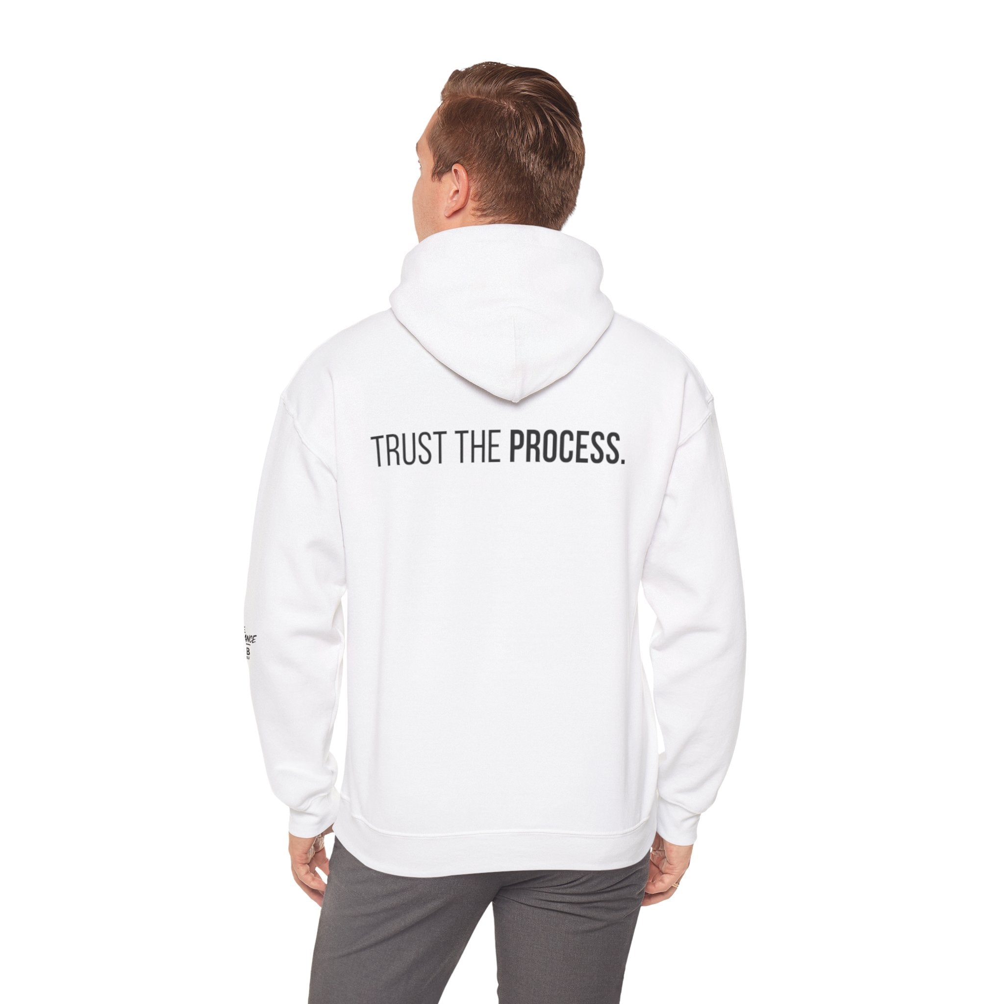 The ABUNDANCE Club AU - GYM VIBES Collection – Snow-  “TRUST THE PROCESS” Unisex Hoodie