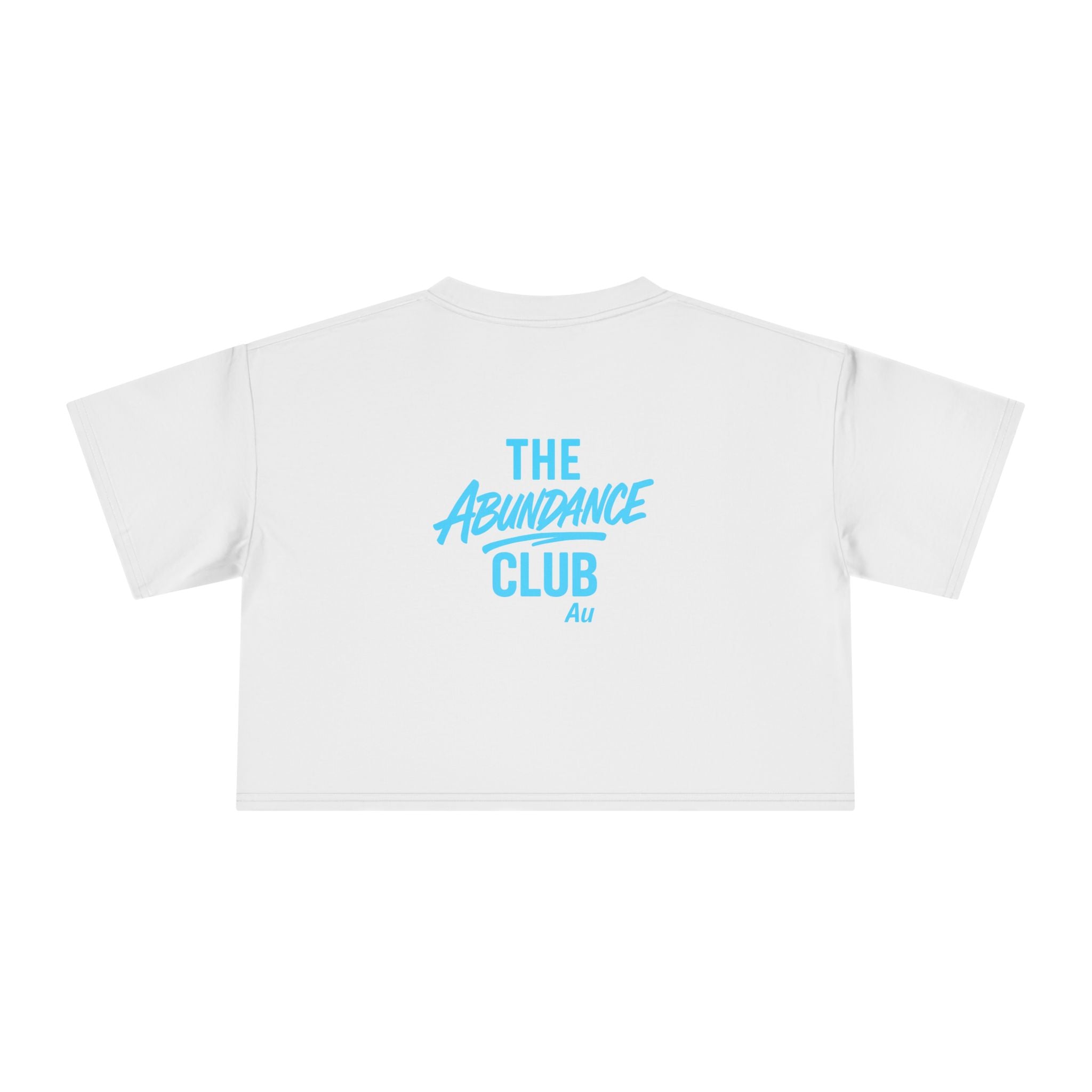 The Abundance Club Au- NEON COLLECTION - Blue Women's Cropped Tee