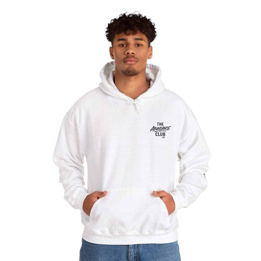 The ABUNDANCE Club AU - GYM VIBES Collection – Snow-  “TRUST THE PROCESS” Unisex Hoodie