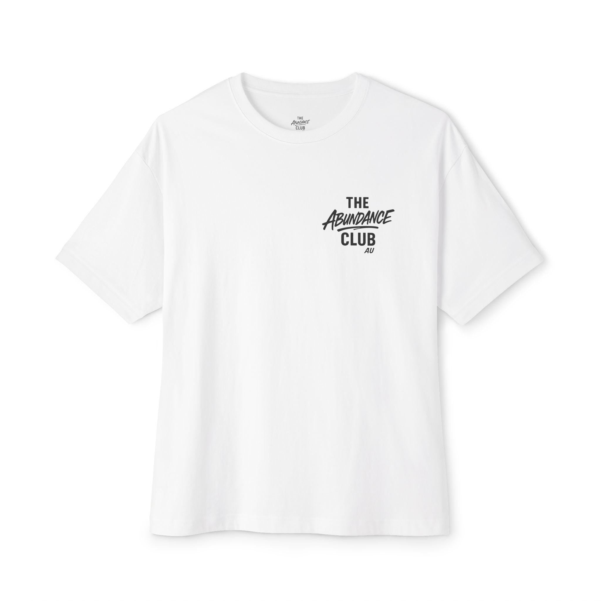 The ABUNDANCE Club AU – GYM VIBES Collection “VIBRATION MODE: ON” Unisex Tee – Rose Quartz Edition