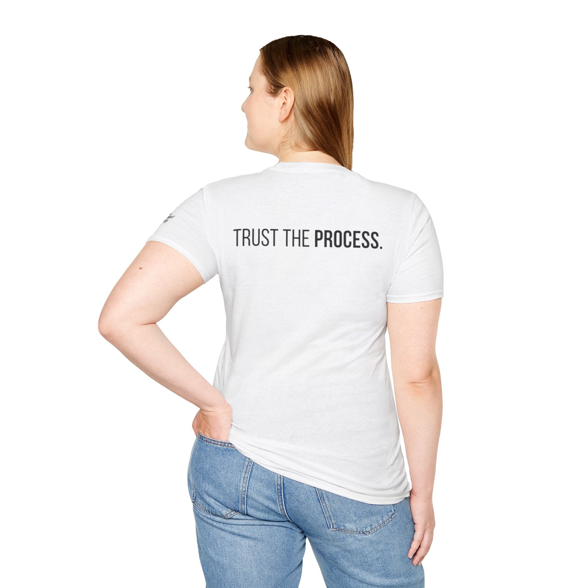 The ABUNDANCE Club AU – GYM VIBES Collection - Snow - “TRUST THE PROCESS” - Unisex Tee