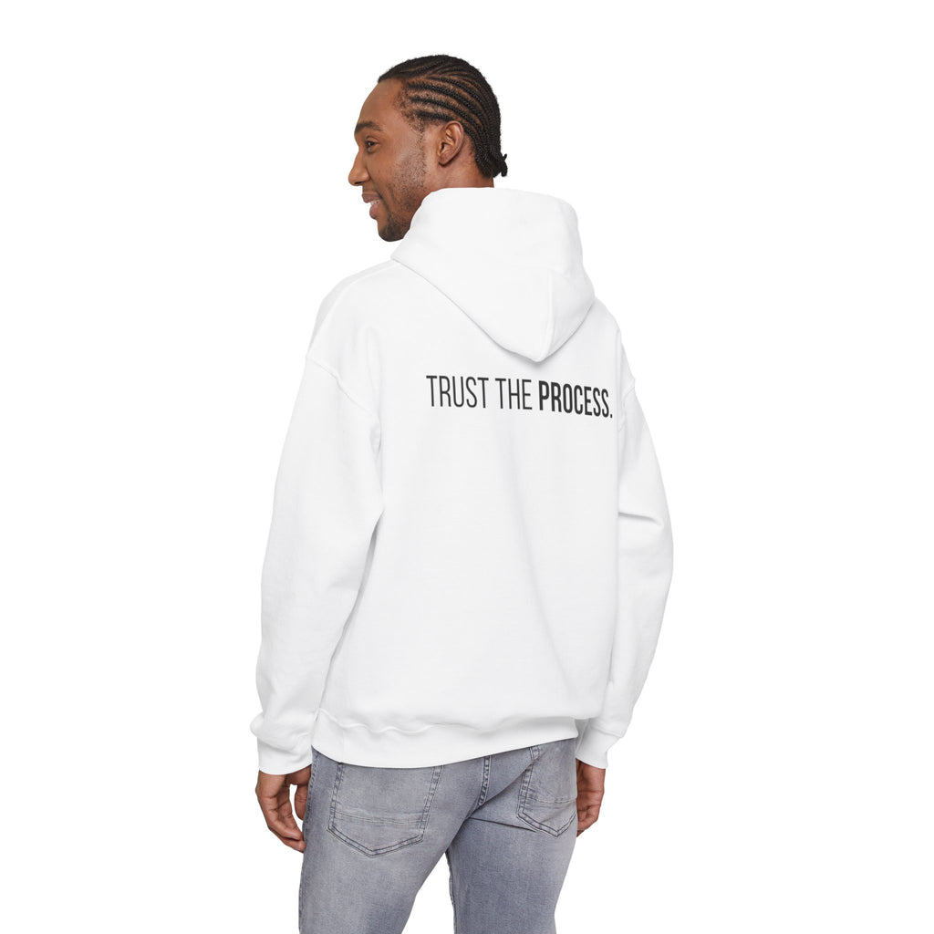 The ABUNDANCE Club AU - GYM VIBES Collection – Snow-  “TRUST THE PROCESS” Unisex Hoodie