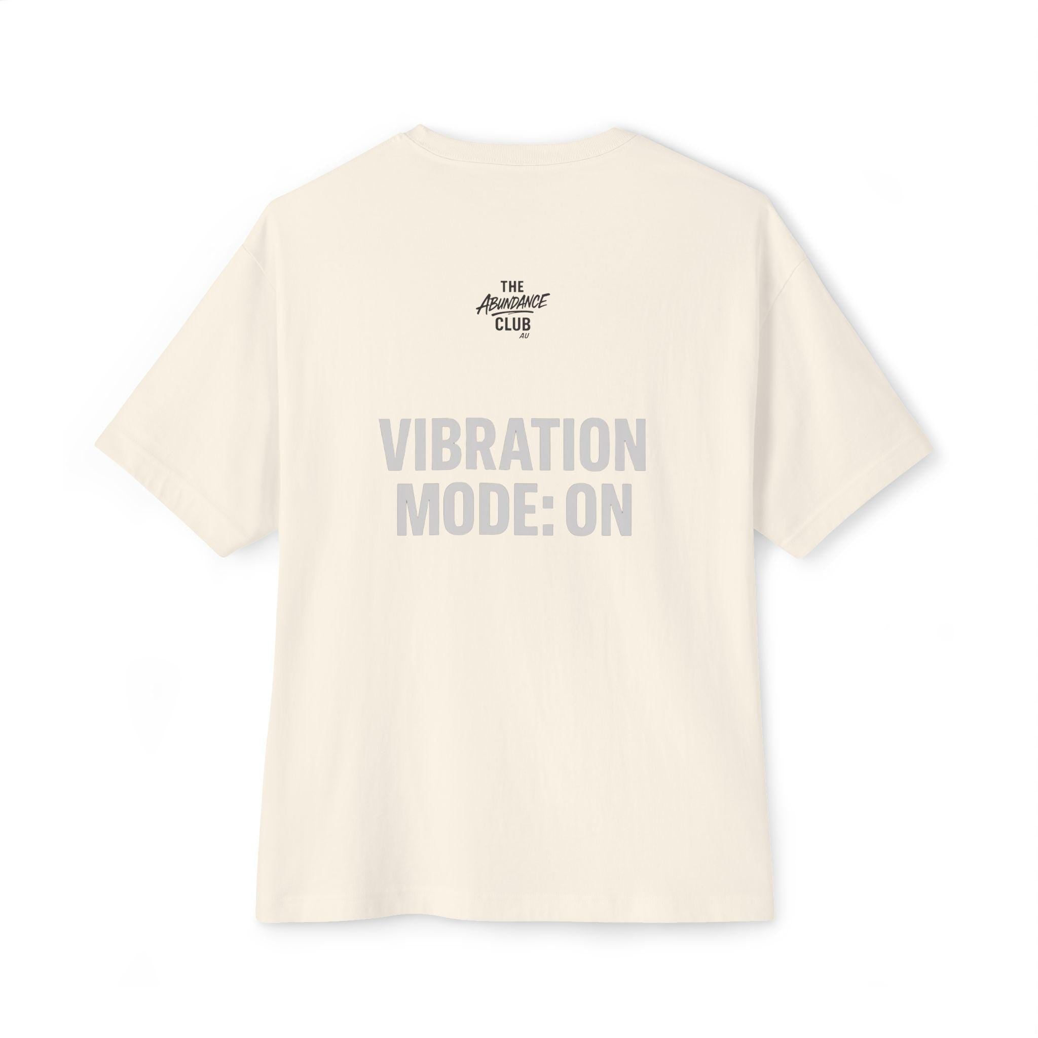 The ABUNDANCE Club AU – GYM VIBES Collection “VIBRATION MODE: ON” Unisex Tee – Rose Quartz Edition