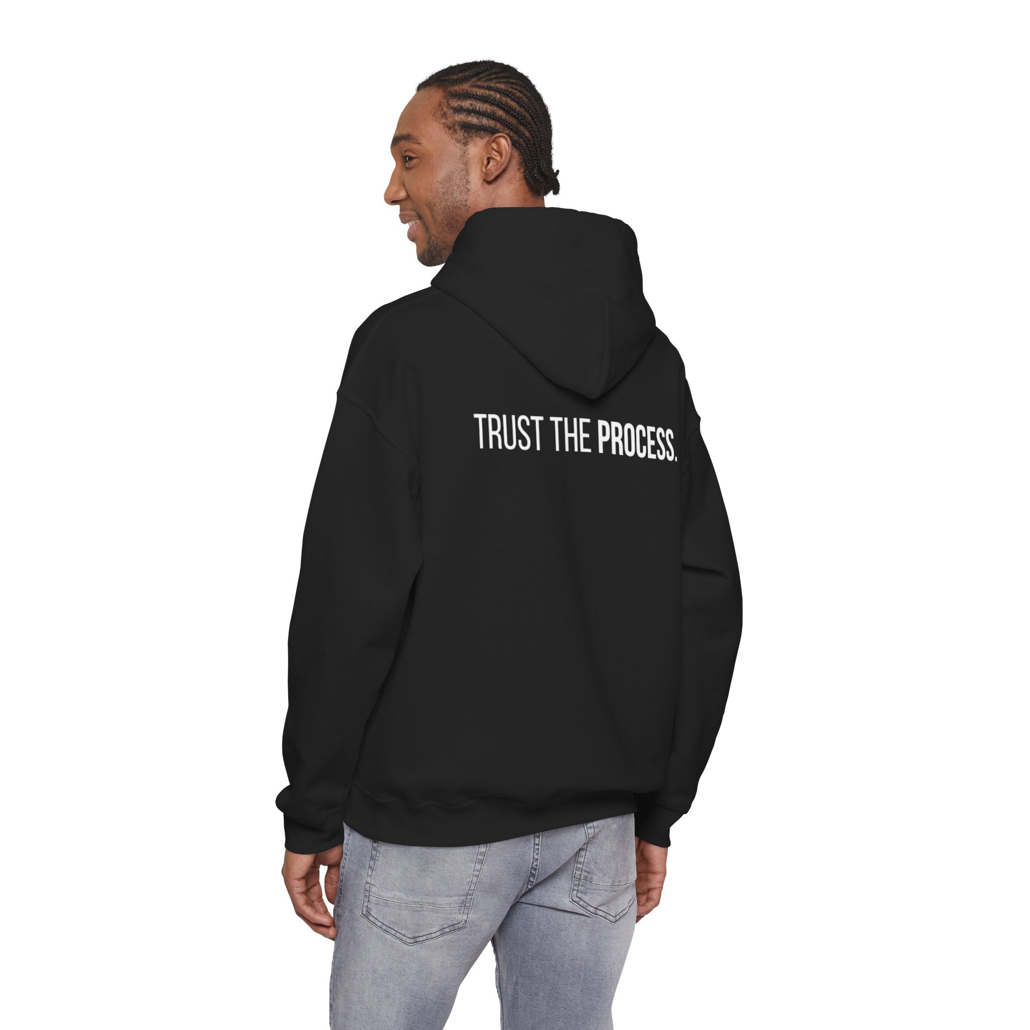 The ABUNDANCE Club AU - GYM VIBES Collection – Obsidian “TRUST THE PROCESS” Unisex Hoodie