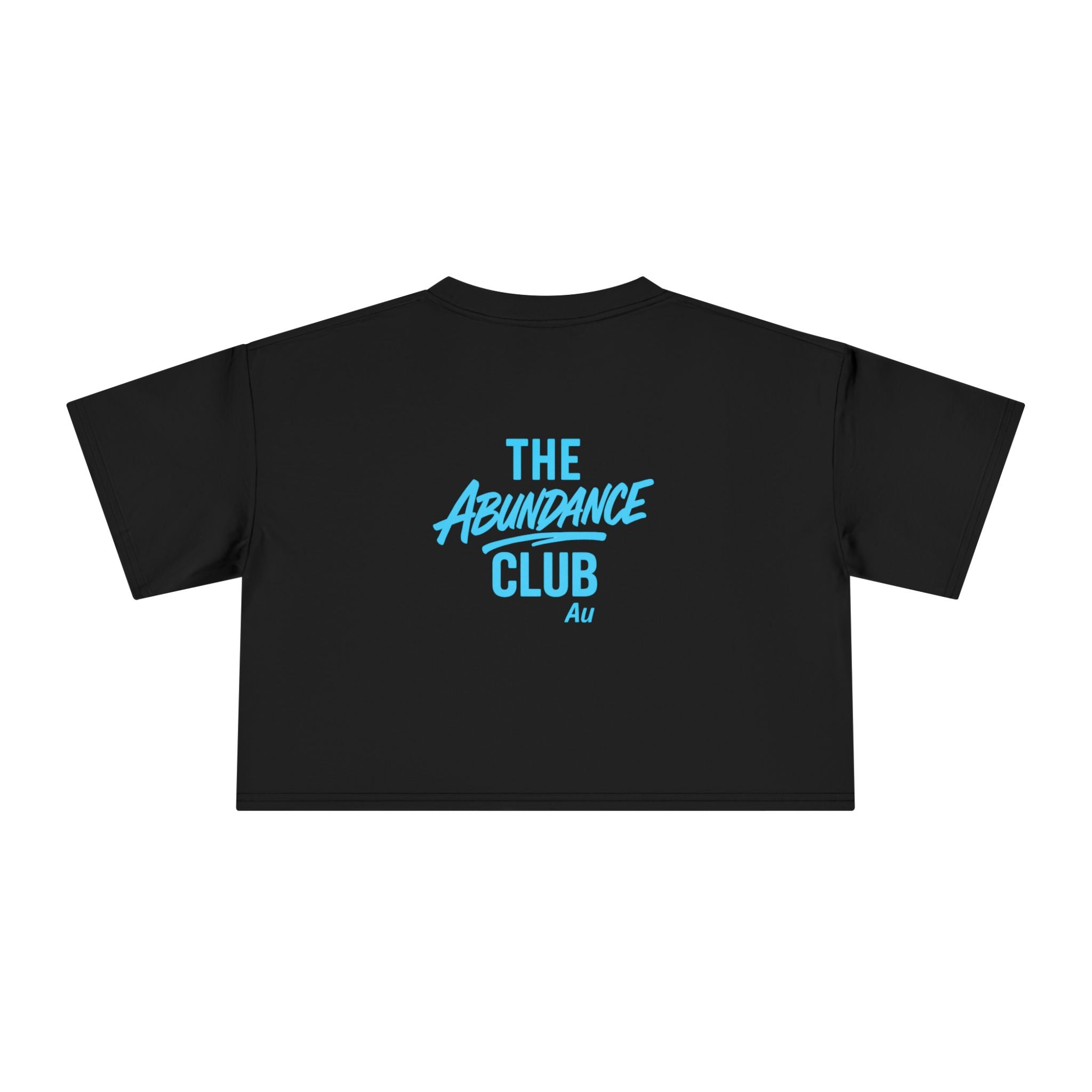 The Abundance Club Au- NEON COLLECTION - Blue Women's Cropped Tee