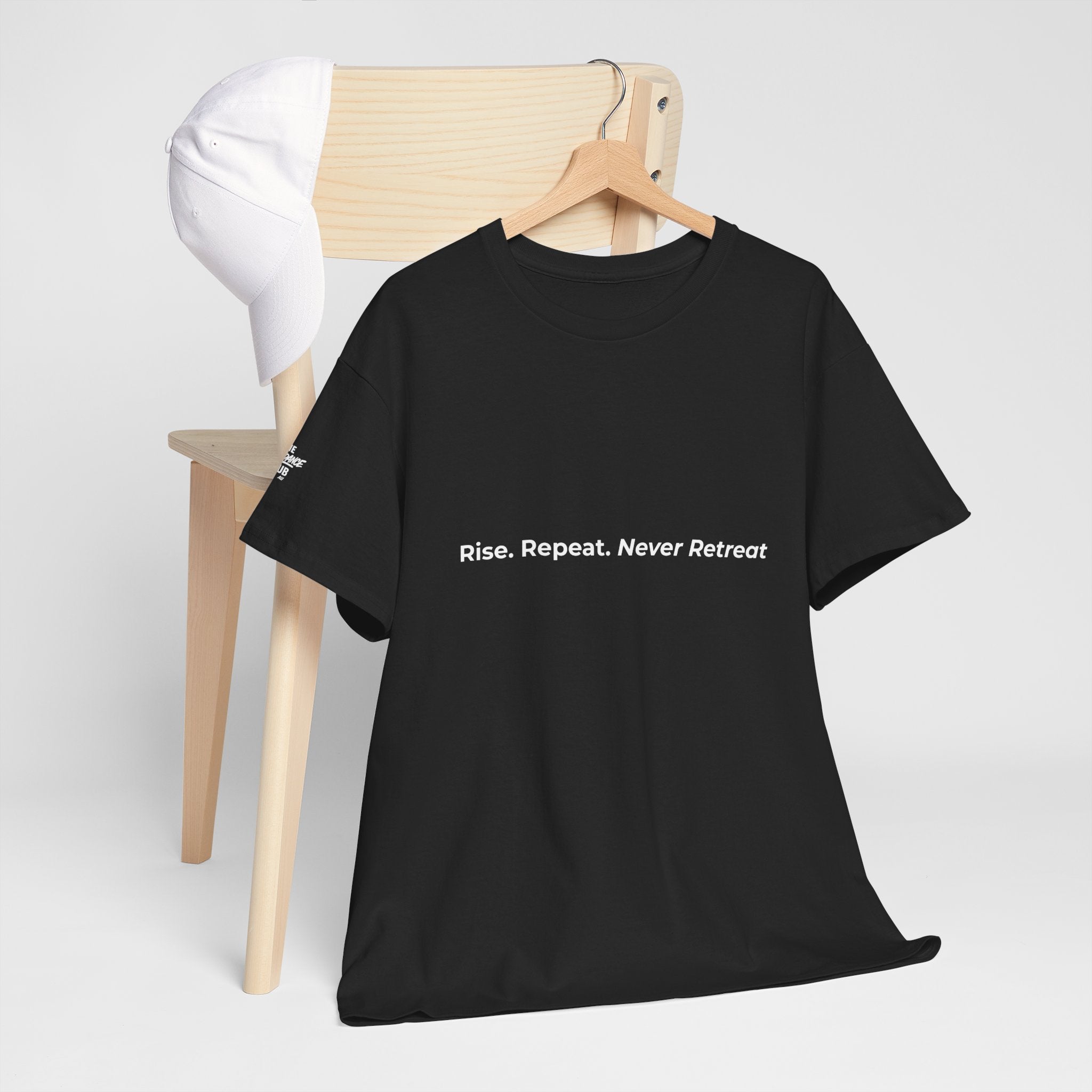The ABUNDANCE Club AU - MINIMALIST COLLECTION - Rise. Repeat. Never Retreat - Unisex Tee