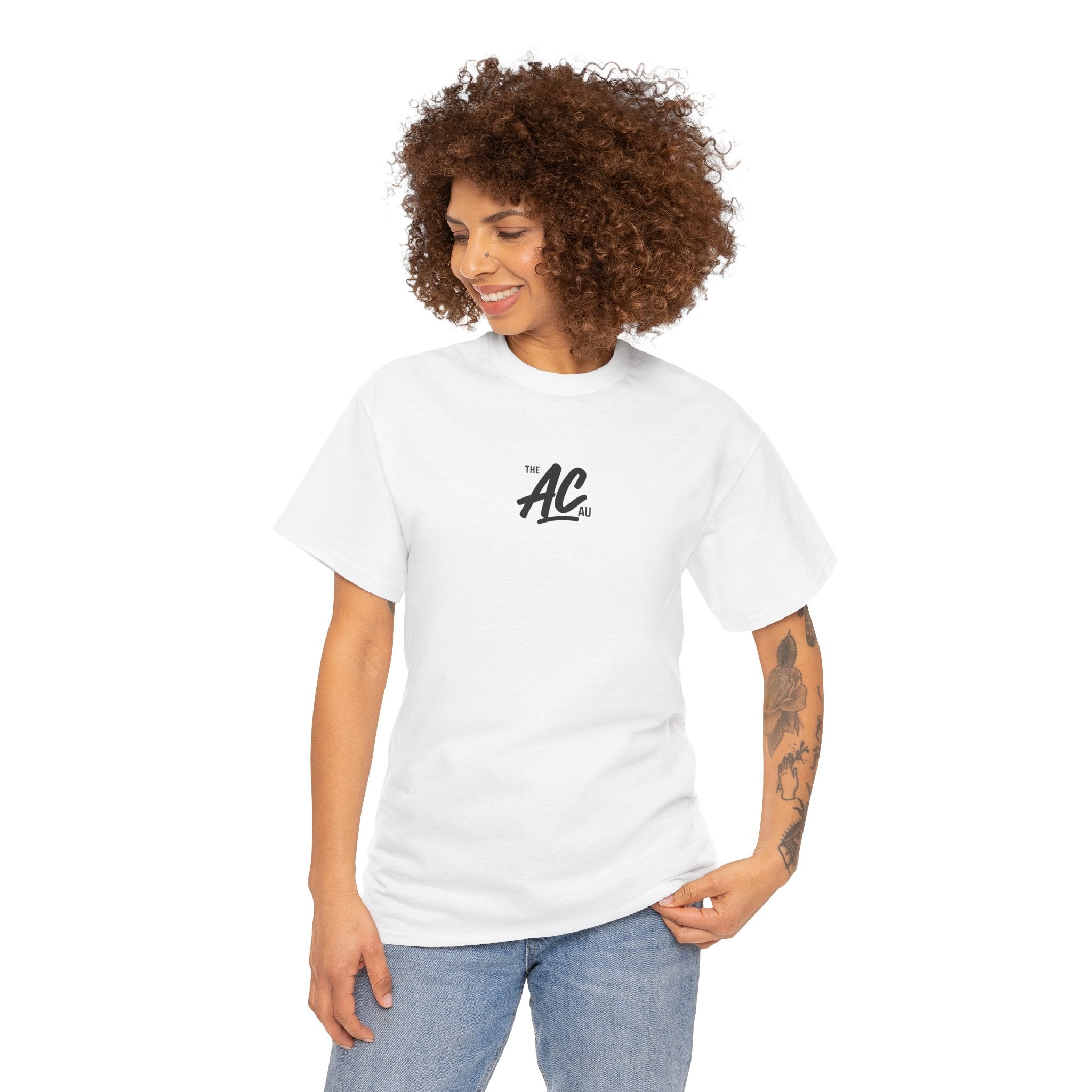 The ABUNDANCE Club AU - GYM VIBES COLLECTION "NOBODY CARES WORK HARDER" - Snow- Unisex Tee