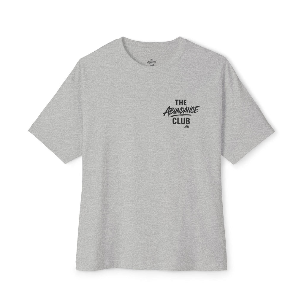 The ABUNDANCE Club AU – GYM VIBES Collection “VIBRATION MODE: ON” Unisex Tee – Rose Quartz Edition