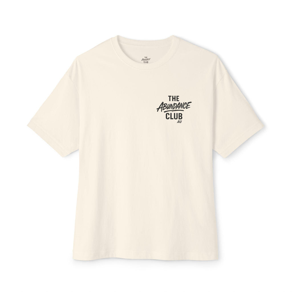 The ABUNDANCE Club AU – GYM VIBES Collection “VIBRATION MODE: ON” Unisex Tee – Rose Quartz Edition